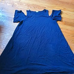 Black Cold-Shoulder Dress